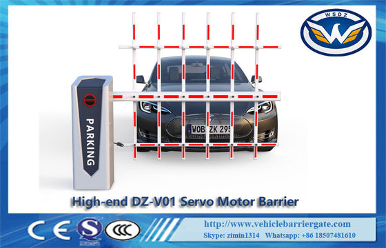 Parking Lots LED DC 24V Servo Motor Traffic Barrier Gate With 3m Three Fence Arm