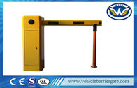 Yellow Car Park Barriers With 1 - 6 meters Straight Boom For Car Parking System
